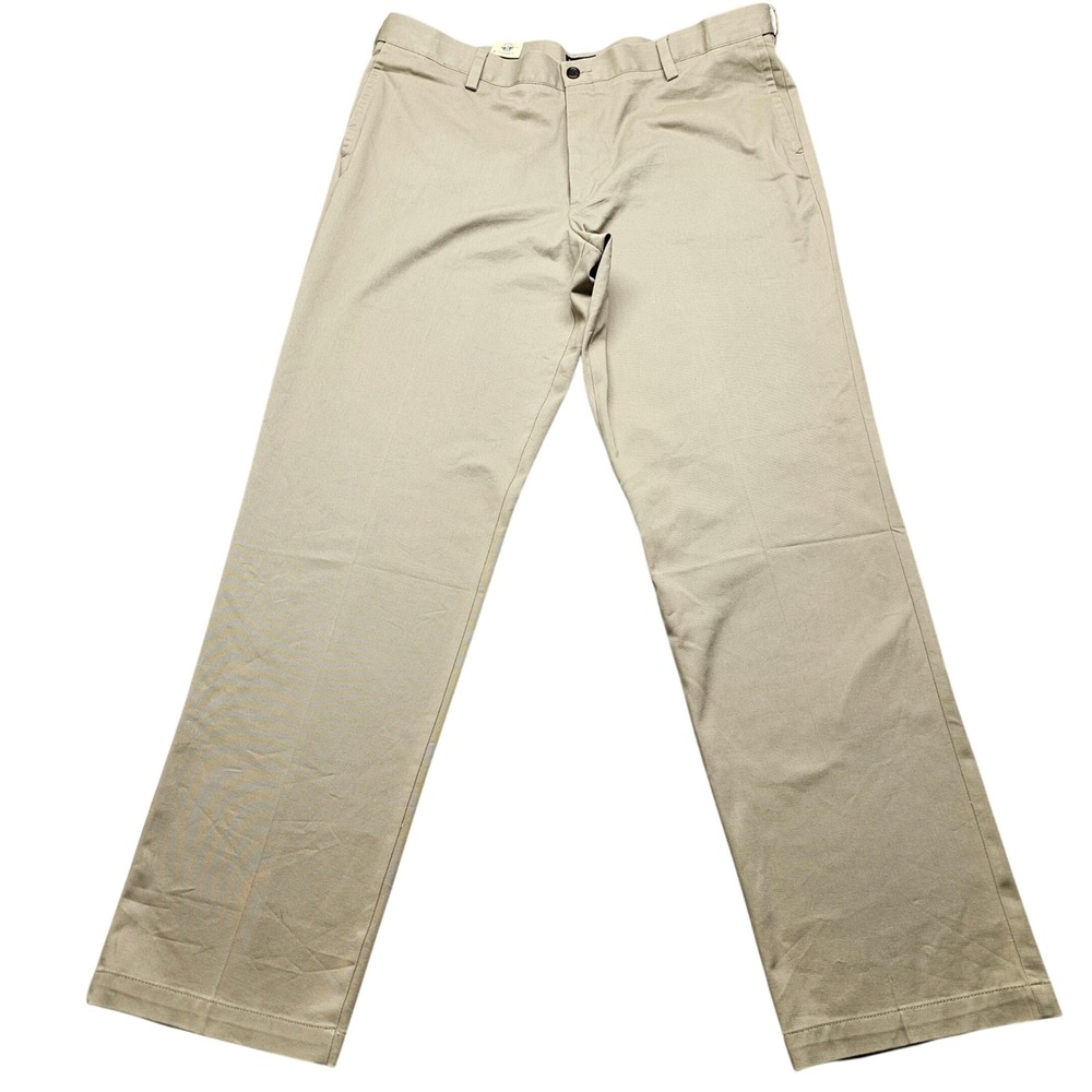 Dockers Mens Khaki Chino Pants Straight‎ Leg Tan Business Casual 42x36